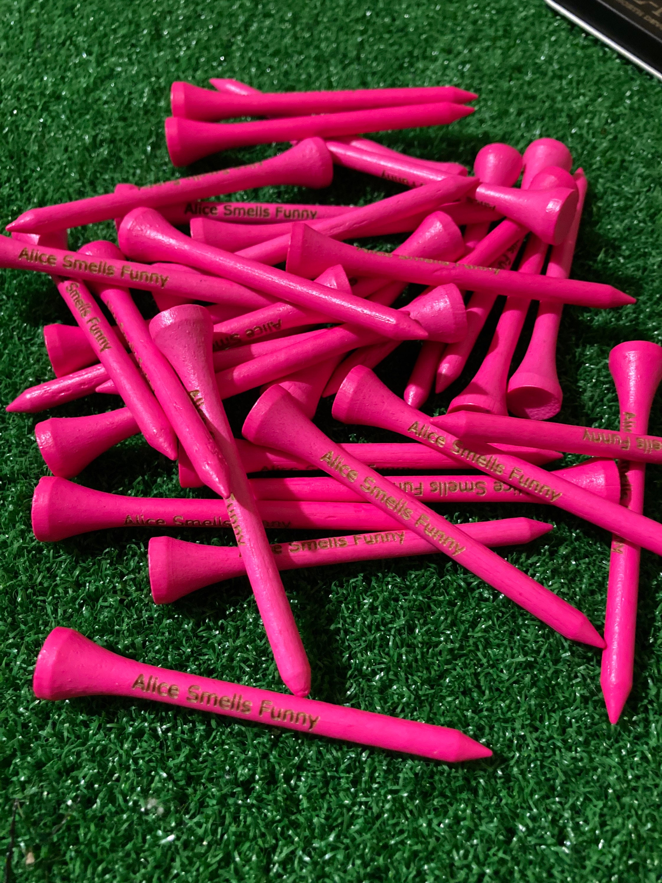 Personalised Engraved Golf Tee 70mm Multi Colours available. Etsy