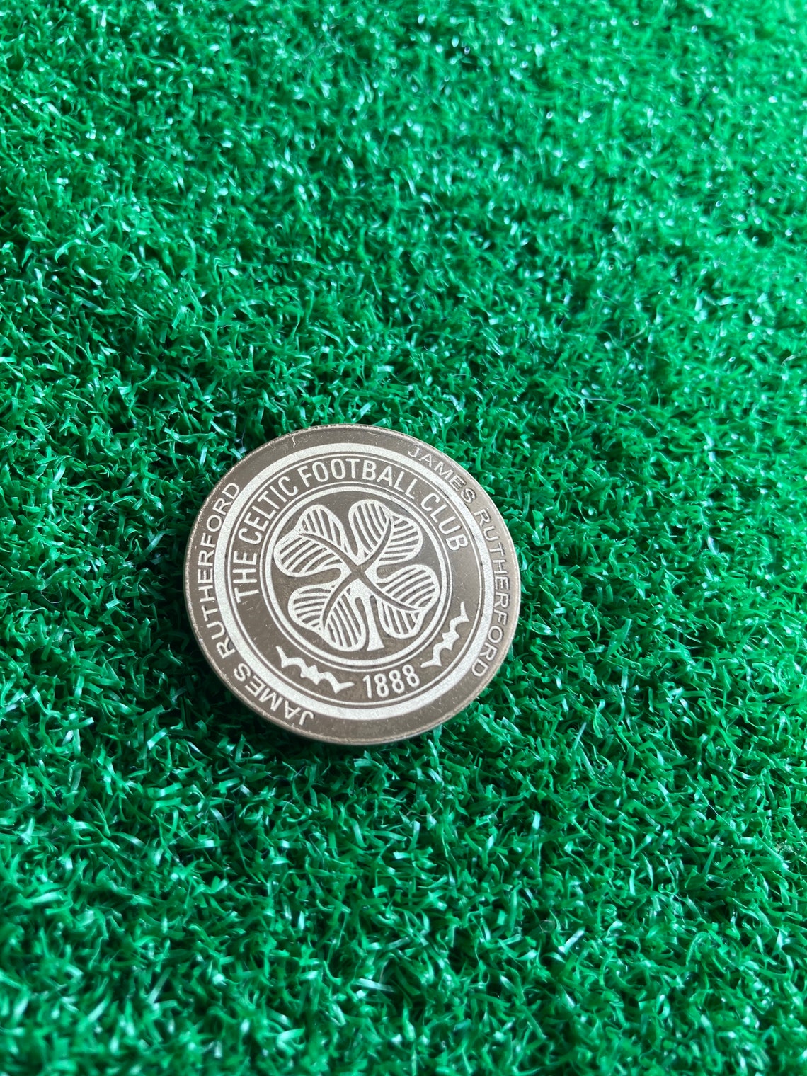 Solid Brass golf Ball Marker laser engraved gift Fathers Etsy