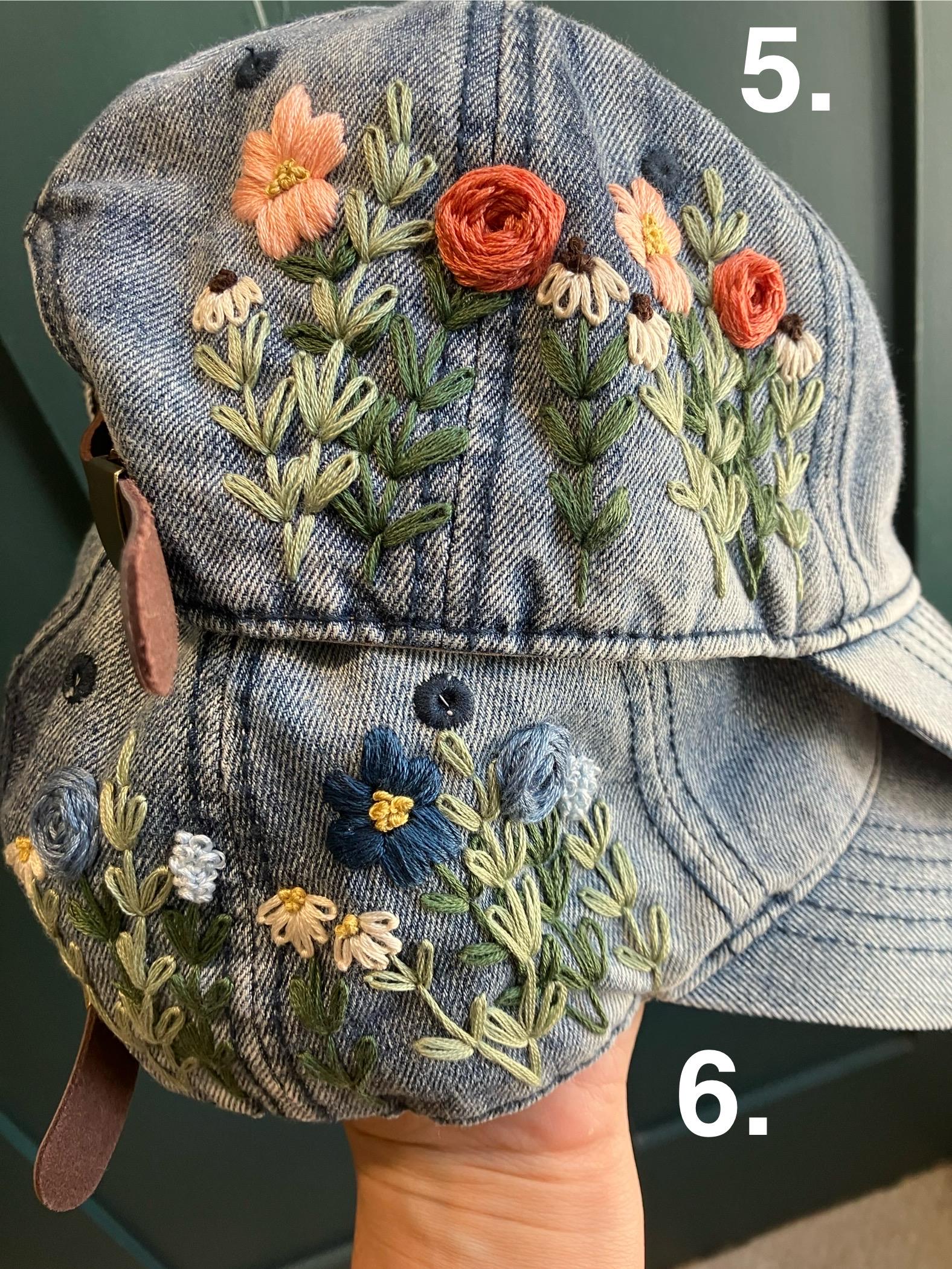 LACE FLORAL BASEBALL HAT 672631