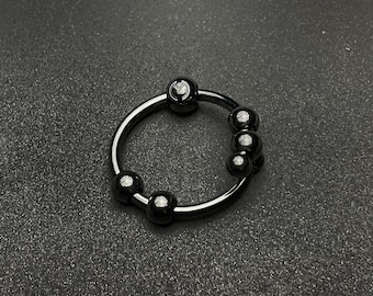 Anello Anxiety Fidget / Anello ansia regolabile in acciaio inossidabile / Anelli per perline da meditazione / Giocattoli Fidget / Sollievo dallo stress / Sollievo dall'ansia naturale