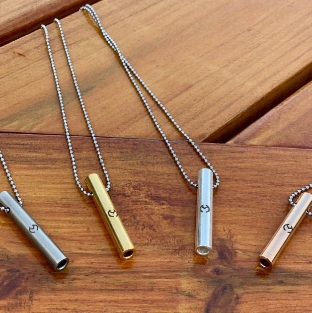 Anxiety Whistle Necklace Mindfulness Deep Breathing Tool Etsy