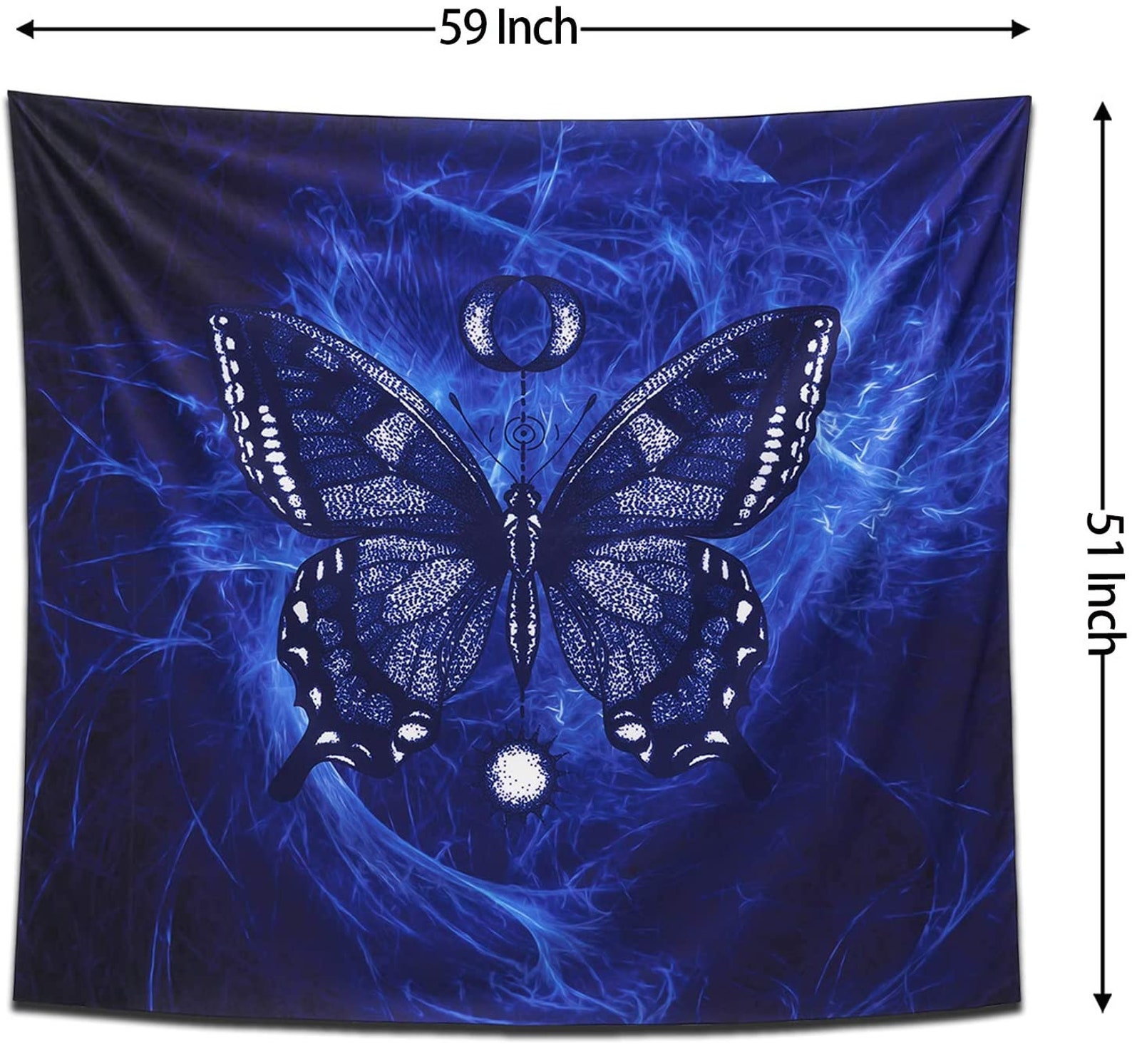 Butterfly Tapestry Wall Hanging Butterflies Vertical Etsy