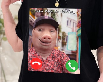 John Pork Is Calling Funny Answer Call Phone Poster