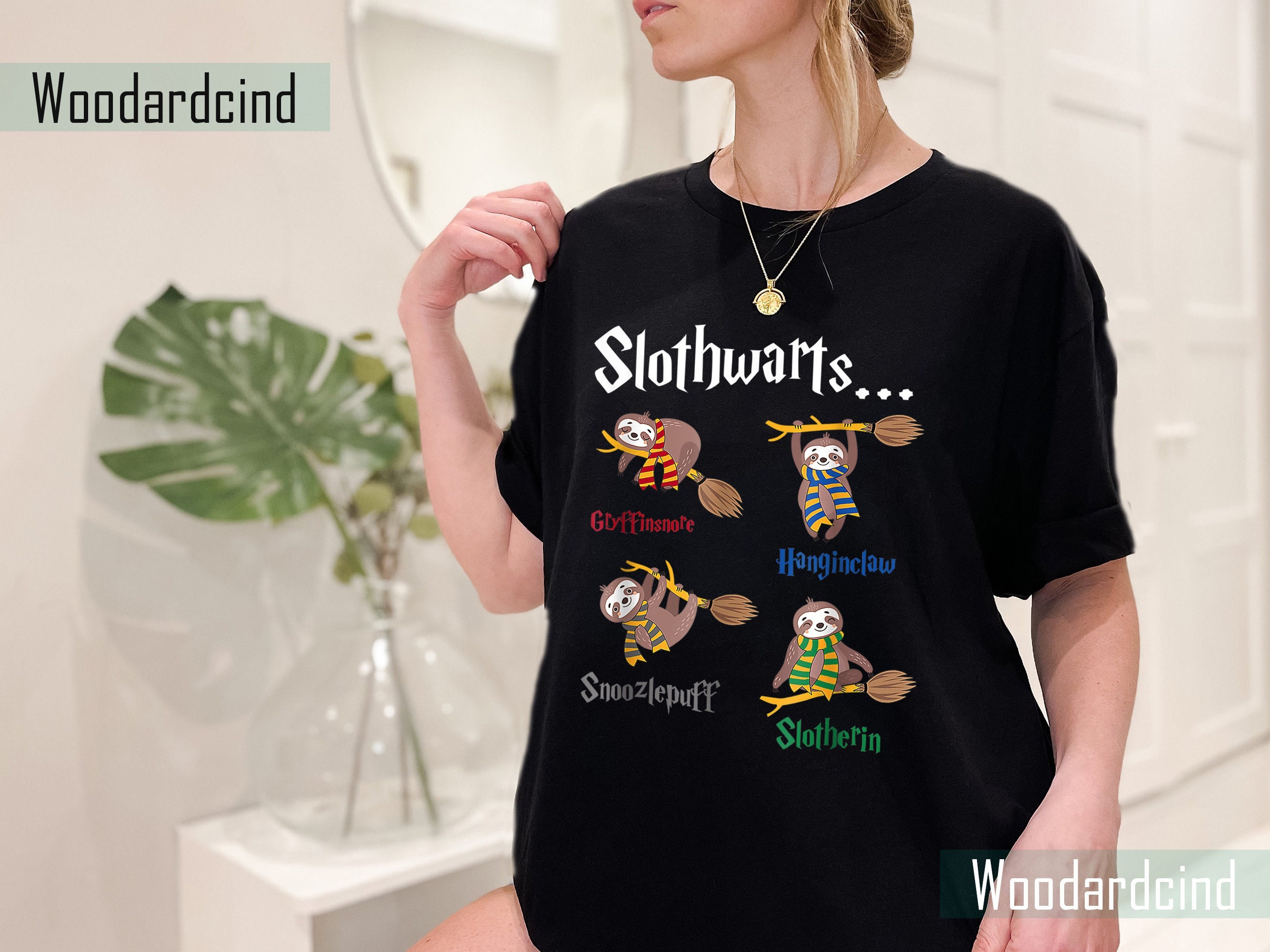 Discover Harry Slothwarts-Funny Birthday Gift Sloth T-Shirt, Slothwarts inspired Shirt, Funny Sloth T-shirt