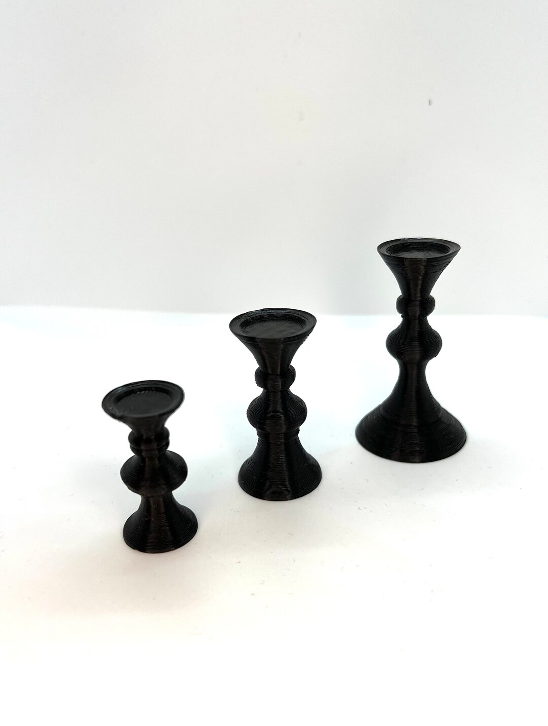 Candle Holders Set of Three Etsy