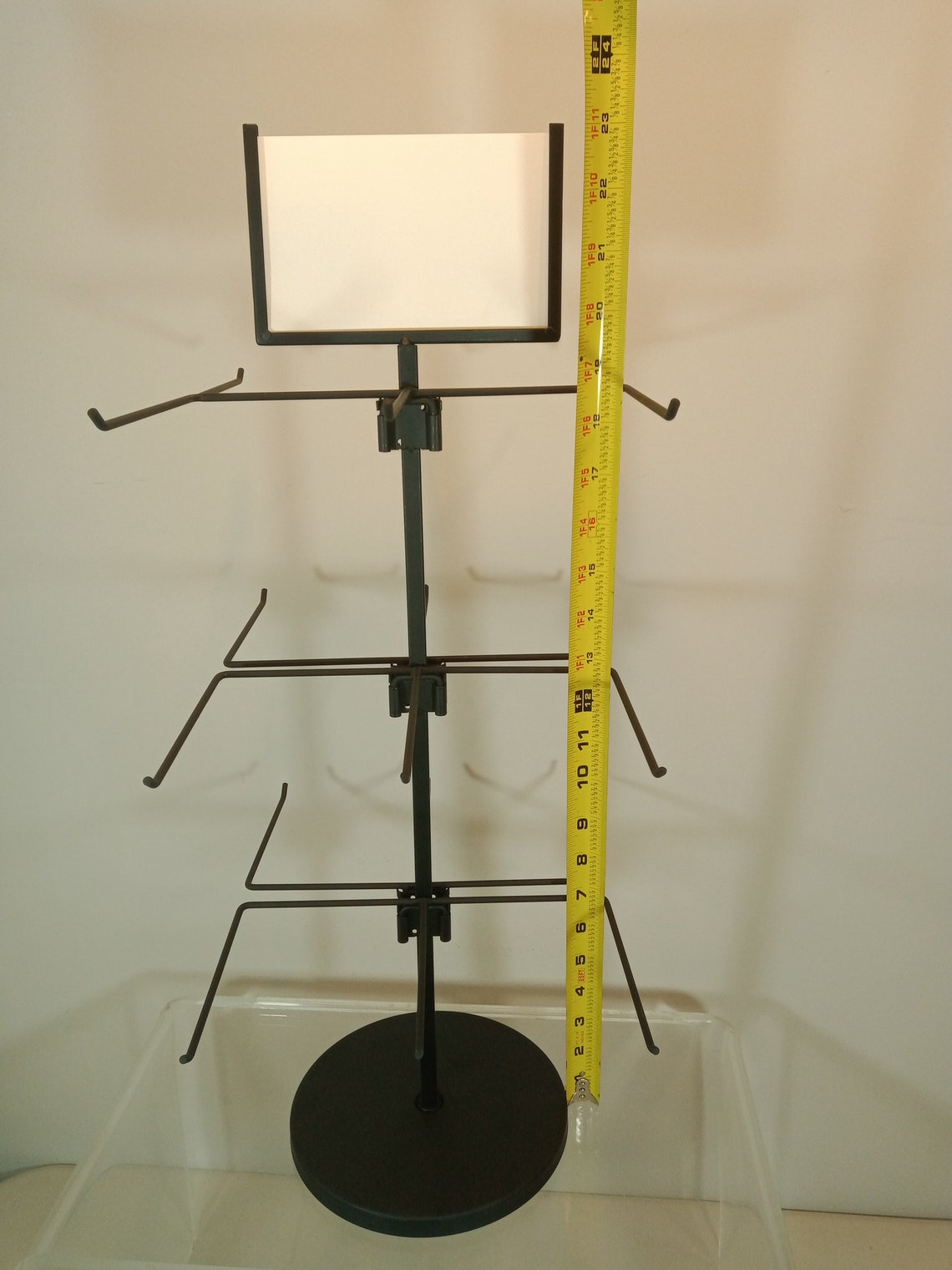 Counter Top Spinner Display Rack 3 Tier 18 Peg Etsy