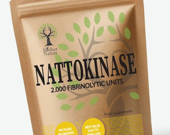 Nattokinase Capsules 2000FU: Veganes pflanzliches Nahrungsergänzungsmittel