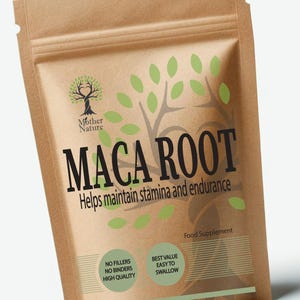 Maca Root Capsules 600mg Clean Natural Maca Powder Eco-friendly Best Vegan Supplements Plant-based Holistic Health