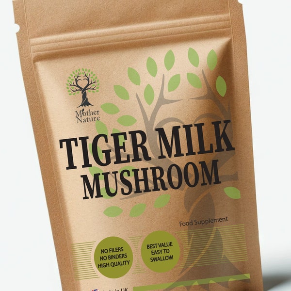 Tigermilch Pilz Kapseln 500 mg Pilzpulver Hochpotente natürliche Tigermilch Vegan Ergänzungen