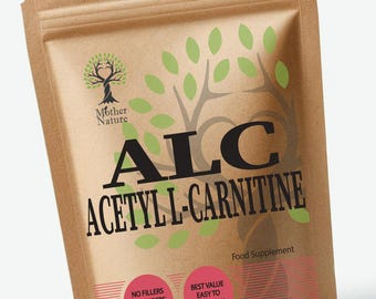 Cápsulas de acetil L-carnitina 500 mg: Suplemento vegano