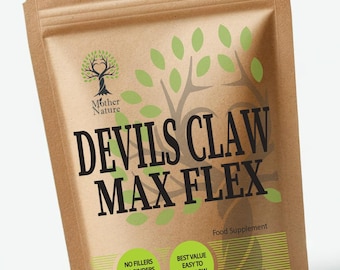 Devils Claw Capsules 500mg Natural Root Extract Clean Vegan Supplements
