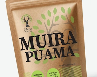 Muira Puama Capsules: High Potency Vegan Supplement