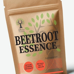 Beetroot Essence Capsules: Vegan, High Potency, UK Made
