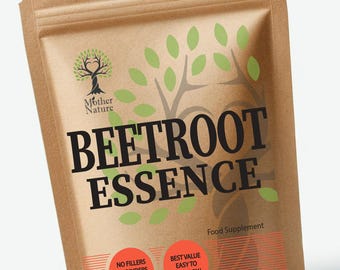 Beetroot Essence Capsules: Vegan, High Potency, UK Made