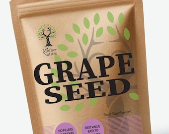 Grape Seed Extract Capsules: 500mg High Potency Vegan Supplement