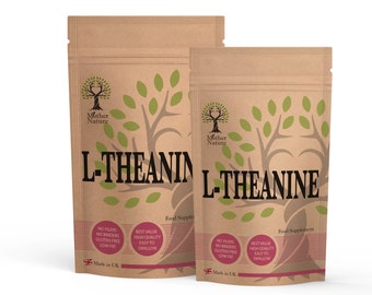 Capsules de L-théanine 400 mg Supplément naturel de poudre de L-théanine haute concentration végétalien