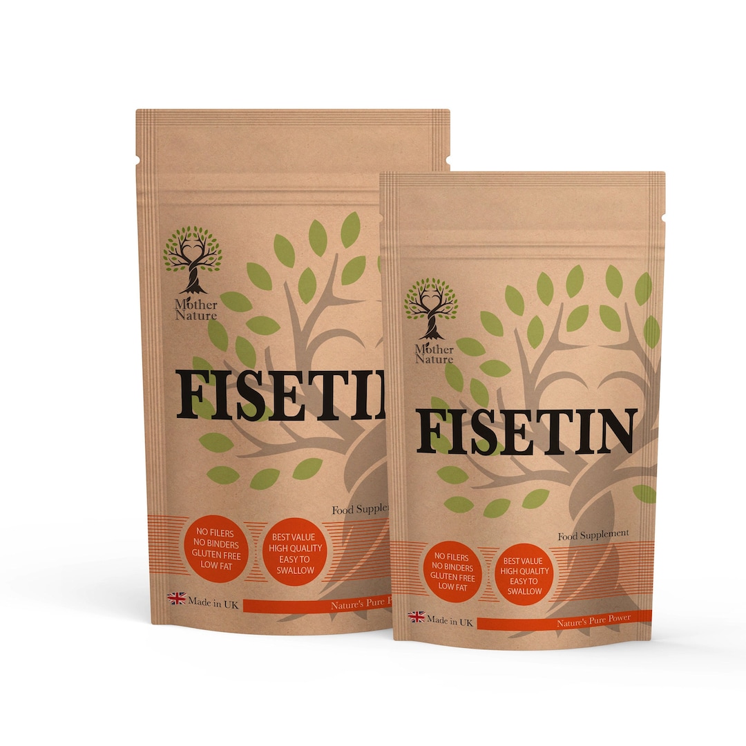Fisetin 450mg Capsules Natural Fisetin Powder Max Strength UK Vegan ...
