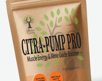 Citra-Pump Pro L Arginin L-Citrullin Kreatin Pulver Sauber Vegan Ergänzungen
