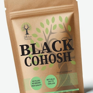 Black Cohosh Capsules High Strength Clean Natural Black Cohosh Powder Eco-friendly Best Vegan Supplements Plant-based Holistic Health