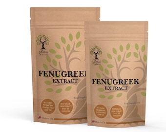 Fenugreek Capsules 550mg High Potency 10:1 Natural Supplement Fenugreek Extract Vegan Capsules Fenugreek Powder