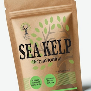 Atlantic Sea Kelp Capsules: 500mg High Potency Natural Extract