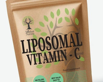 Liposomal Vitamin C Capsules: 500mg High Strength, Vegan, UK Made