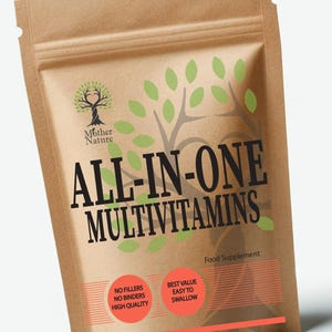 Multi Vitamins Capsules Clean High Strength ALL-IN-ONE Vitamins & Minerals Eco-friendly Vegan Supplements