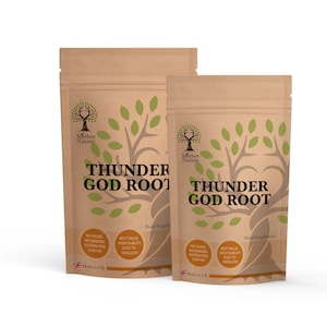 Thunder God Root Capsules 500mg High Potency 20 x Stronger Natural Extract Supplement Thunder God Powder Vegan
