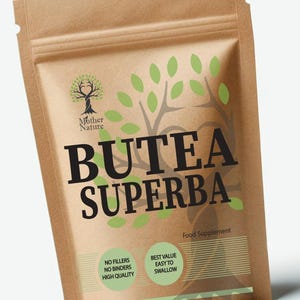 Butea Superba Kapseln 500 mg Sauberes natürliches Butea Superba Pulver Umweltfreundliche Beste Vegane Ergänzungen Pflanzliche Gesundheit