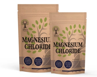 Magnesium Chloride Capsules 500mg Natural Magnesium Supplement Vegan