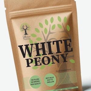 Weiße Pfingstrose Kapseln 500 mg Sauberes natürliches Paeoniflorin-Pulver Umweltfreundliche Beste Vegane Ergänzungen Auf pflanzlicher Basis Ganzheitliche Gesundheit