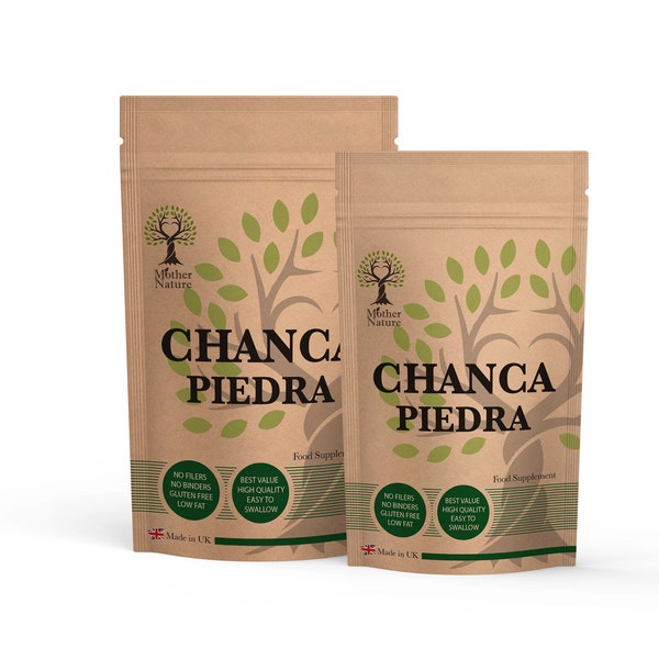 Chanca Piedra 550mg Capsules Best Natural Supplement High Potency 10 x Stronger Chanca Piedra Powder Vegan