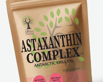 Astaxanthin Complex Capsules: High Potency Krill Oil, Omega 3
