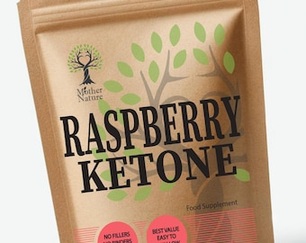 Raspberry Ketone Capsules: 400mg Vegan Supplement, UK Made