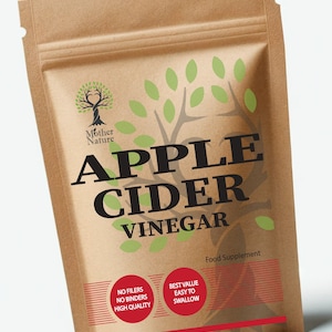 Apple Cider Vinegar Capsules: 500mg High Potency Vegan Supplement