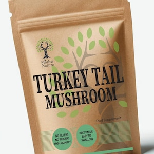 Truthahnschwanzpilz Kapseln: 20x Stärker, Vegan, Made in UK