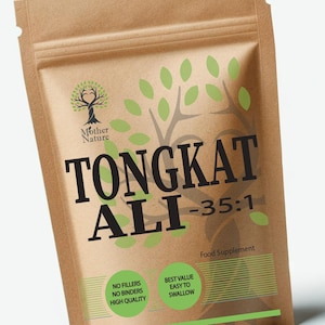 Tongkat Ali 35:1 Root Extract 500mg | Eurycoma Longifolia | Vegan Capsules | Made in UK