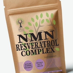 NMN Resveratrol 500mg Pure NMN Capsules Nicotinamide Mononucleotide Vegan Supplements