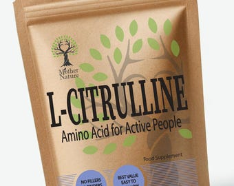 Vegan L-Citrulline DL-Malate Capsules: 500mg Clean Pre-Workout Supplement