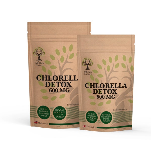 Chlorella Capsules 600mg Natural Chlorella Powder Chlorella Supplement Vegan Capsules