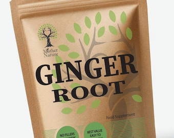 Cápsulas de raíz de jengibre 500 mg: Suplemento vegano para la salud integral