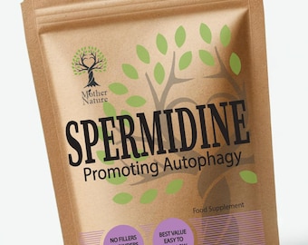 Spermidine Capsules 500mg Clean Natura Spermidine Powder Vegan Supplements