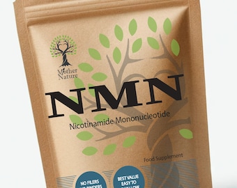 NMN Capsules 500mg Pure NMN Powder Nicotinamide Mononucleotide Vegan Supplement