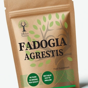 Fadogia Agrestis Capsules 500mg High Potency Extract Natural Supplement Fadogia Powder Vegan image 1