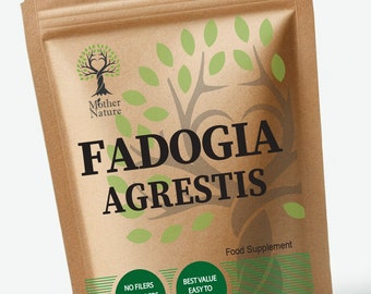 Fadogia Agrestis Capsules 500mg High Potency Extract Natural Supplement Fadogia Powder Vegan