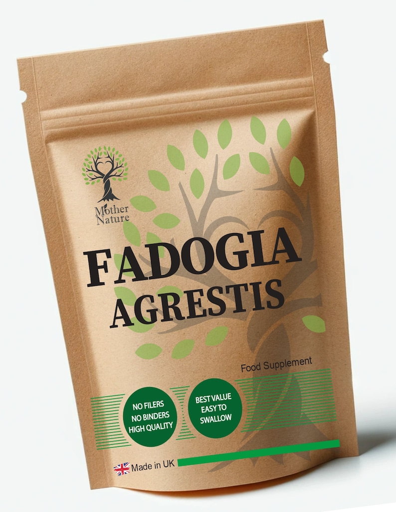 Fadogia Agrestis Capsules 500mg High Potency Extract Natural Supplement Fadogia Powder Vegan image 1