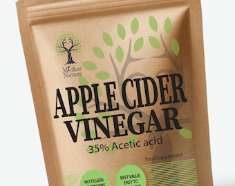 Gélules de vinaigre de cidre : 500 mg de supplément végétalien haute puissance