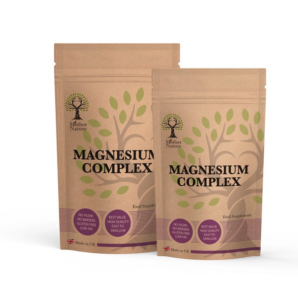 Magnesium Complex 630mg Highly Absorbable Magnesium Supplement Vegan Capsules Magnesium L-Theronate, Taurate, Glycinate