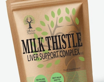 Milk Thistle Complex Capsules: Liver Support, Vegan Supplements