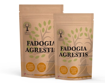 Fadogia Agrestis Capsules 500mg High Potency Extract Natural Supplement 20 x Stronger than Fadogia Powder Vegan